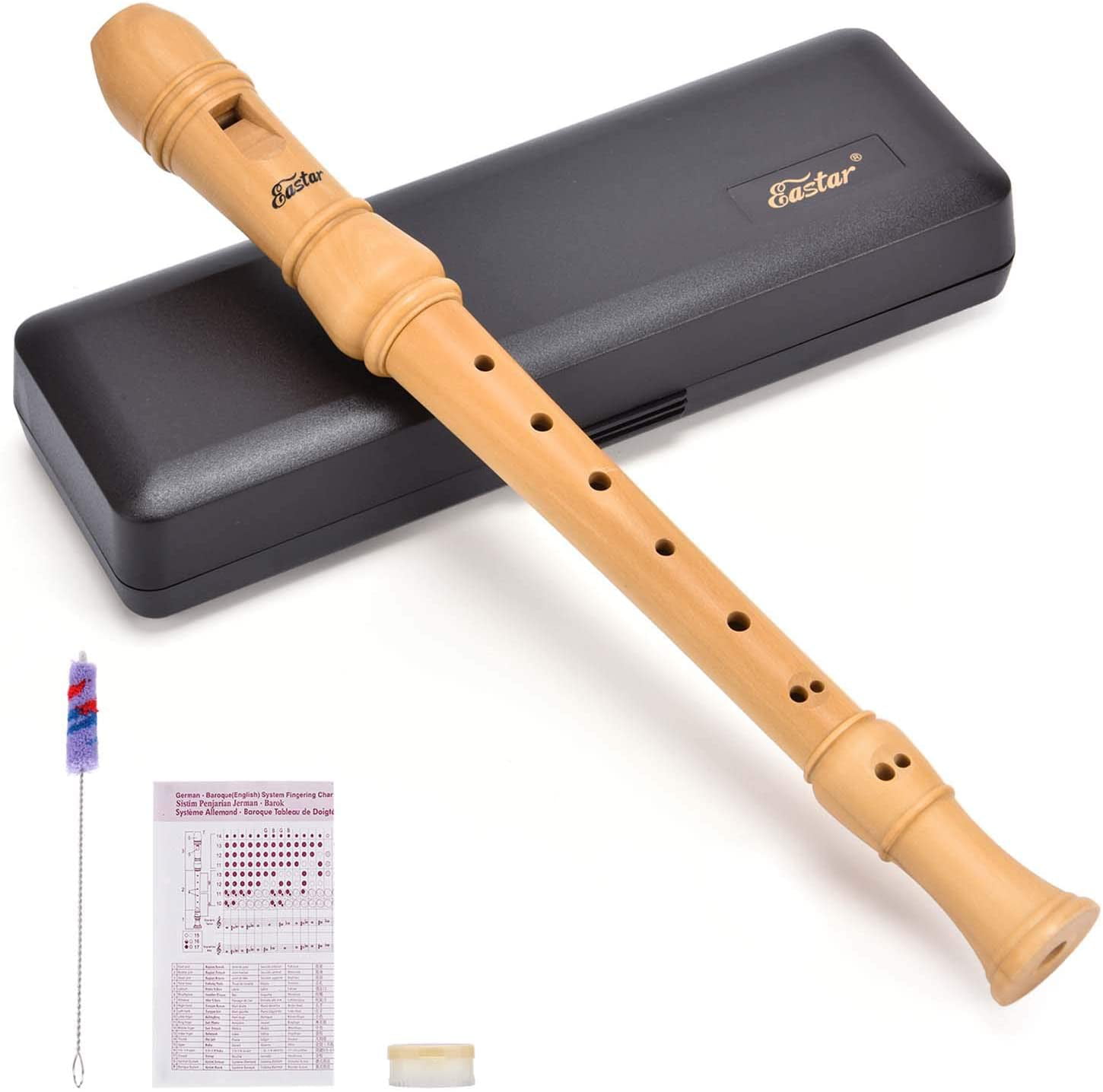 Maple Stagg REC3-BAR/WD Soprano Recorder with Baroque Fingering 
