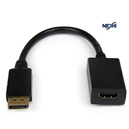 Nexhi Display port to hdmi adapter converter for Apple Lenovo Dell HP and other Brand HDTVs, Monitors, Projectors, and More - (Best Hdmi Cable Brand)