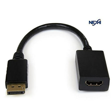 85w Apple - Nexhi Display port to hdmi adapter converter for Apple Lenovo Dell HP and other Brand HDTVs, Monitors, Projectors, and More - Black