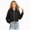 Black, variant on Boys Fleece Jacket Kids Winter coat Girls Lined Zip Up Hoodie Warm Sweatshirt School Hooded Outerwear(5-6 Years,Orange)