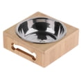 thumbnail image 1 of Extraíble Alimentación de Agua Accesorios de Domesticos Fácil de utilizar Elegante - Acero Inoxidable Individual Colco Pet Cat Dish Table, 1 of 8
