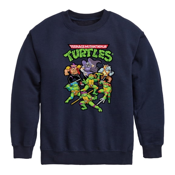 Teenage Mutant Ninja Turtles - Pixel Gaming Group Graphic Long Sleeve Fleece Sweatshirt