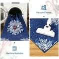 thumbnail image 6 of Christmas Area Rug, Non-Slip Washable Snowflake Living Room Rug, Soft Low Pile Rug Holiday Decor Xmas Floor Carpet for Living Room, Bedroom, 6 of 8
