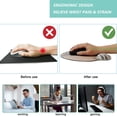 thumbnail image 2 of LQCrafK Mouse Pad with Wrist Support, Ergonomic Mouse Pad with Memory Foam Wrist Rest Cushion, Non-Slip Rubber Base Gaming Mice Pad for Home Office Computer Laptop, Human Skeleton, 2 of 14