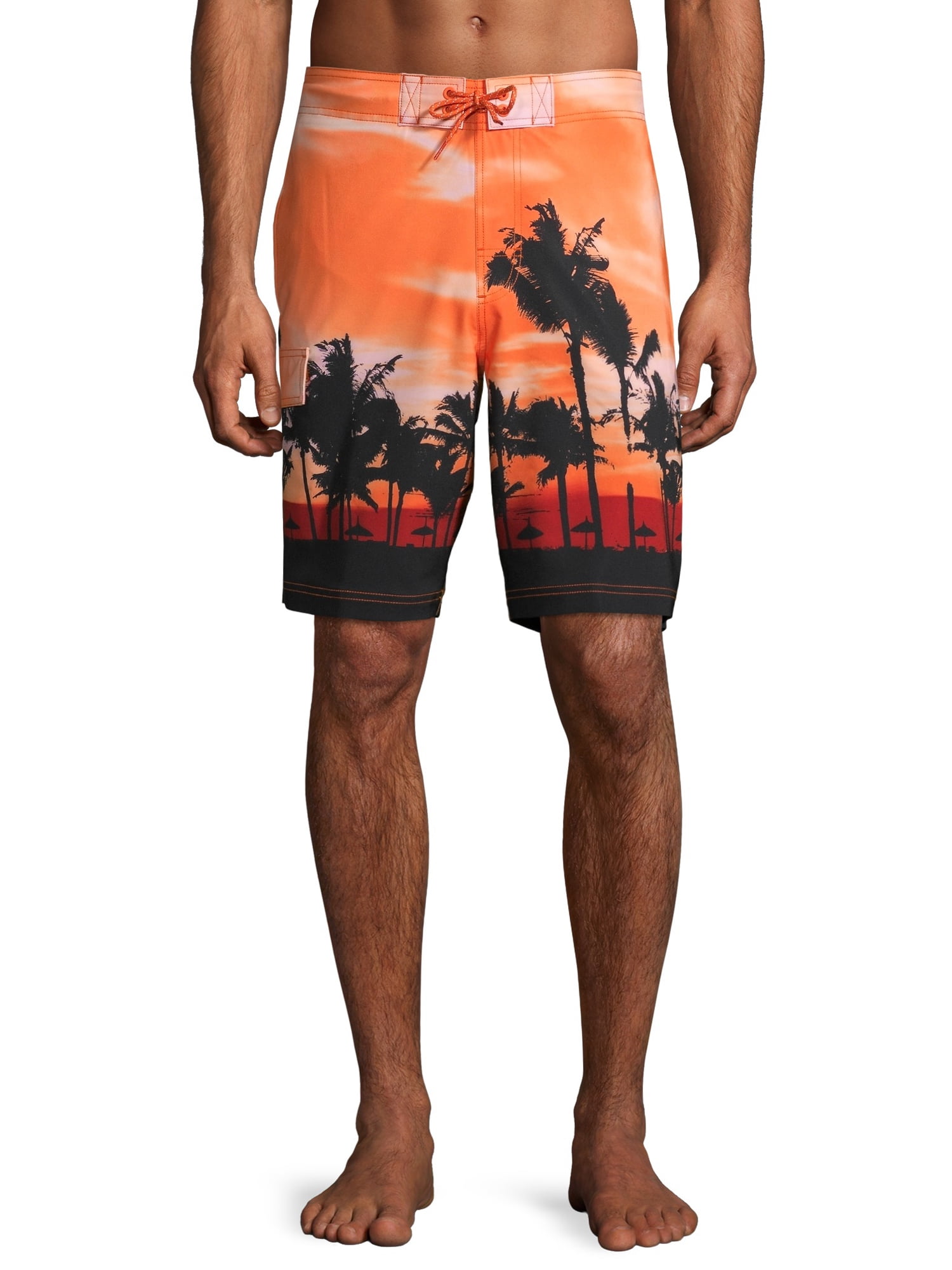 Men's and Big Men's 9" Sunset Print Eboard Shorts, up to Size