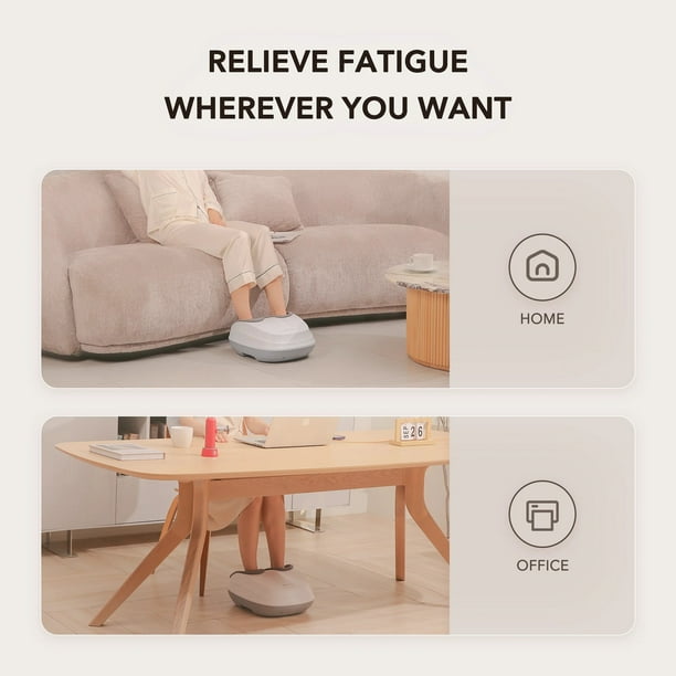Shiatsu Foot Massager with Heat, Air Compression, Deep Kneading
