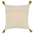 thumbnail image 4 of Fennco Styles Embroidered Floral with Tassel 100% Cotton Decorative Throw Pillow, 4 of 6