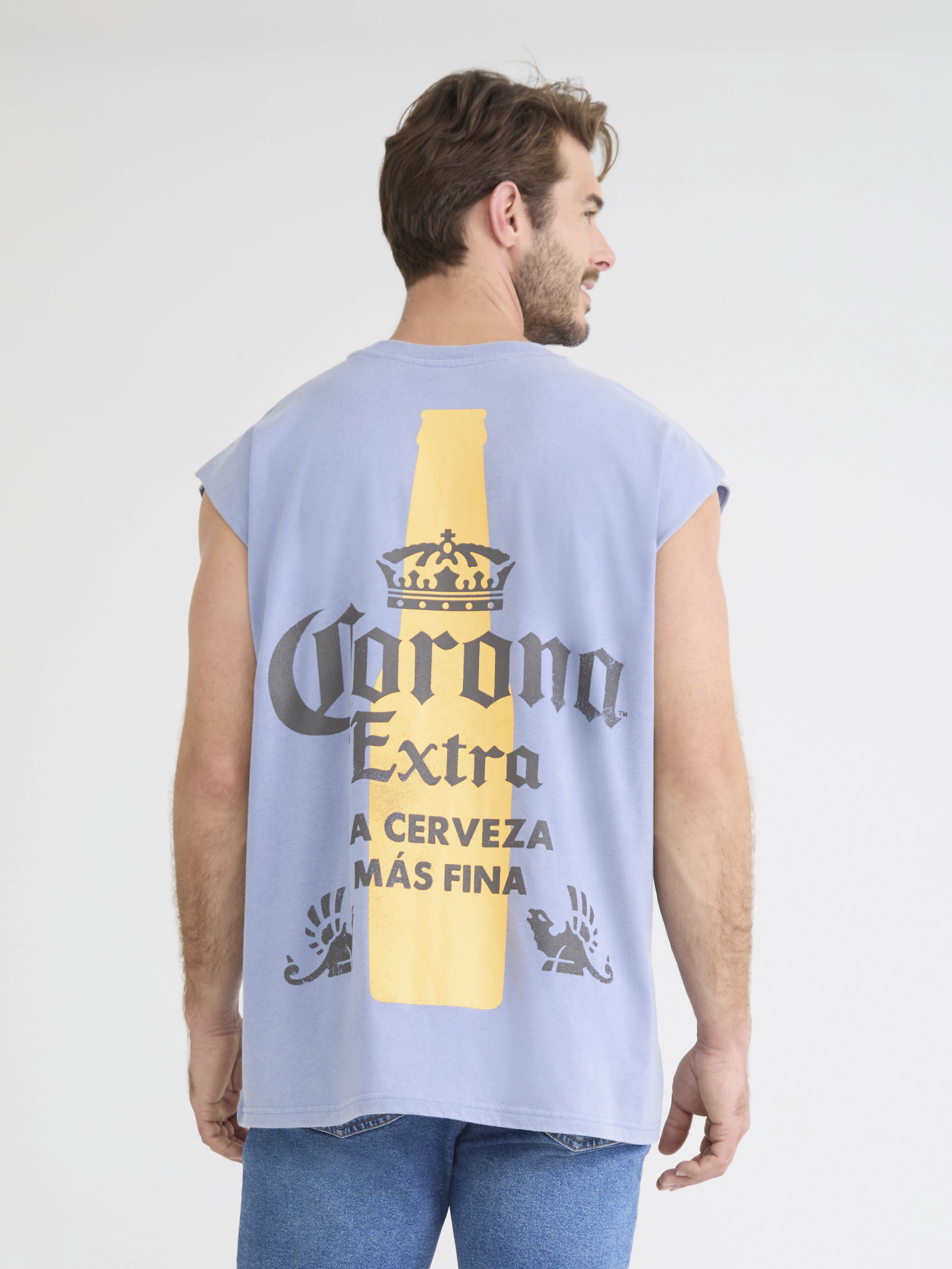 Corona Men's and Big Men's Graphic Muscle Tank, Sizes XS-3XL