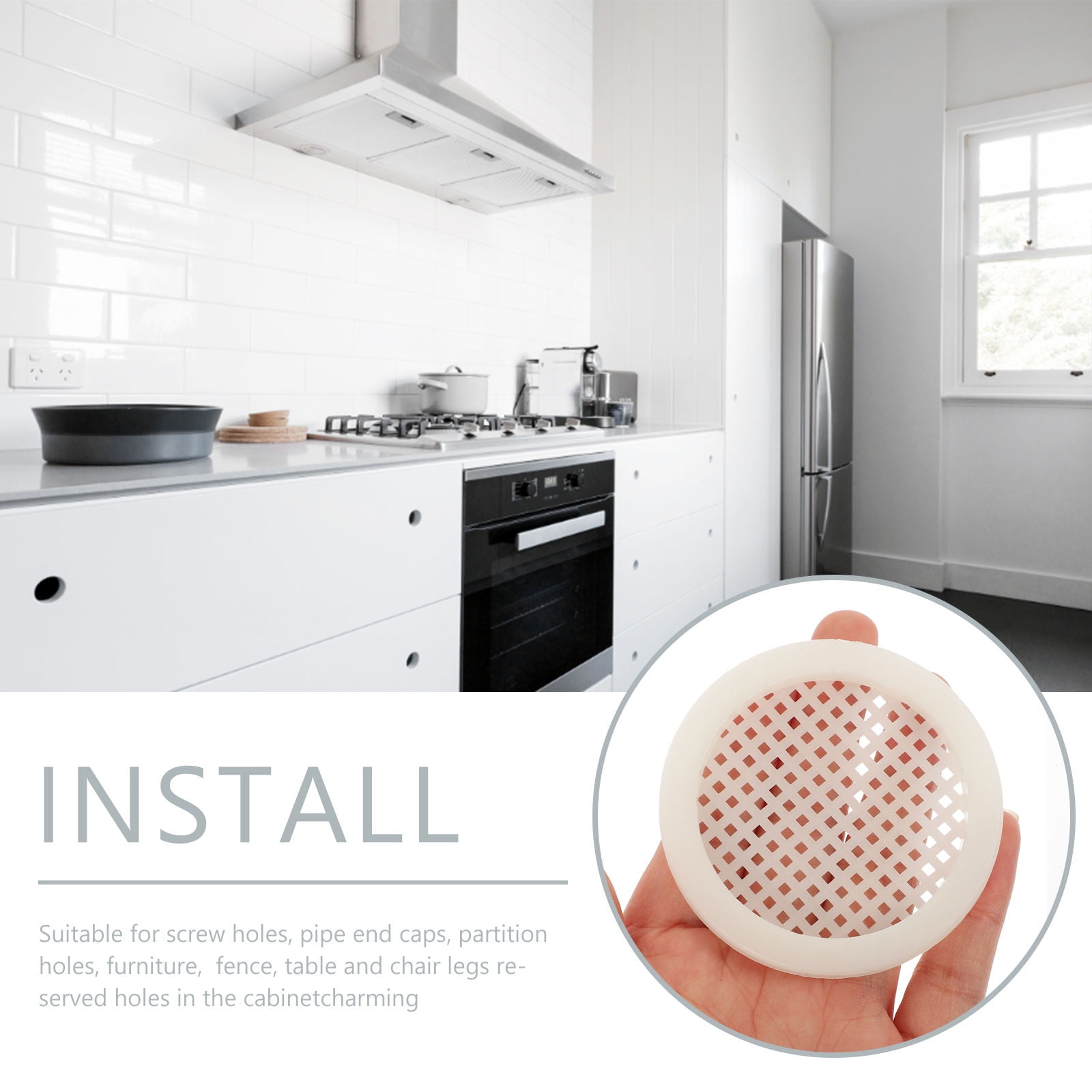 GOOHOCHY  200 Pcs Vents Return Air Cover Wardrobe Ventilation Furniture