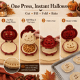 thumbnail image 4 of Ktlvex Halloween Mini Pie Press Molds, Reusable Dough Pie Mold for Baking,Hand‑Held Pocket Pie Maker for Fall Halloween Holiday Party Baking Supplies (H), 4 of 5