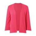 thumbnail image 6 of WEIYLL Womens Cardigan Elegant Simple With Short Knitted Jacket Red Winter Clothes ,2XL, 6 of 8