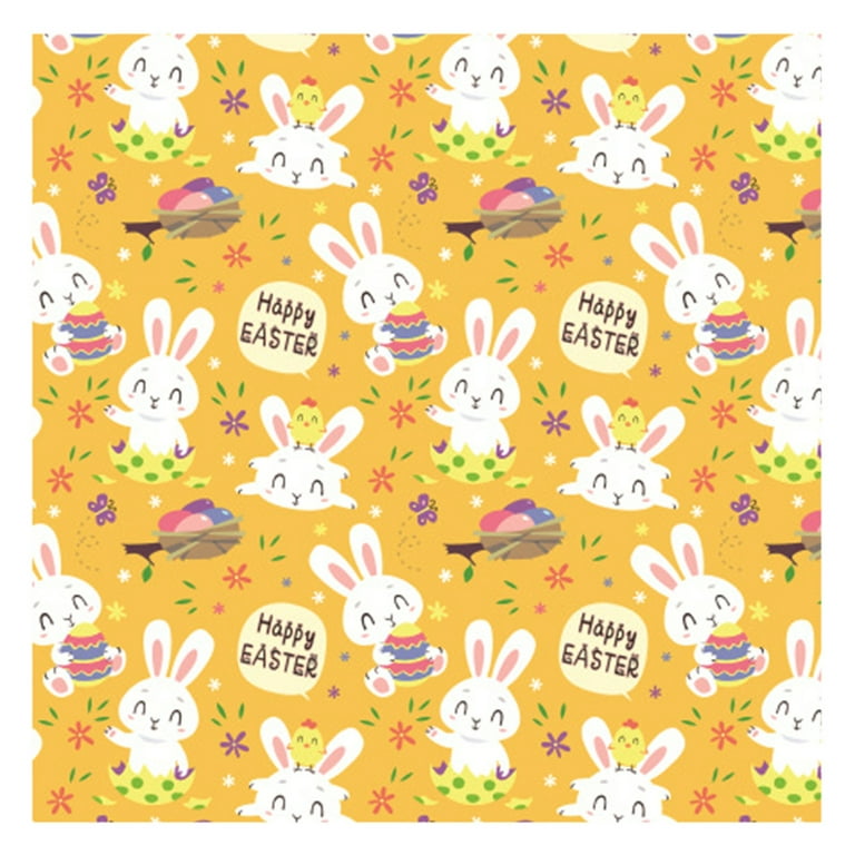 Wrapping Paper Gift Sheet Spring Easter Pattern For Birthday Holiday Party  Baby 6 Styles Gift Wrapping Paper(Yellow) 