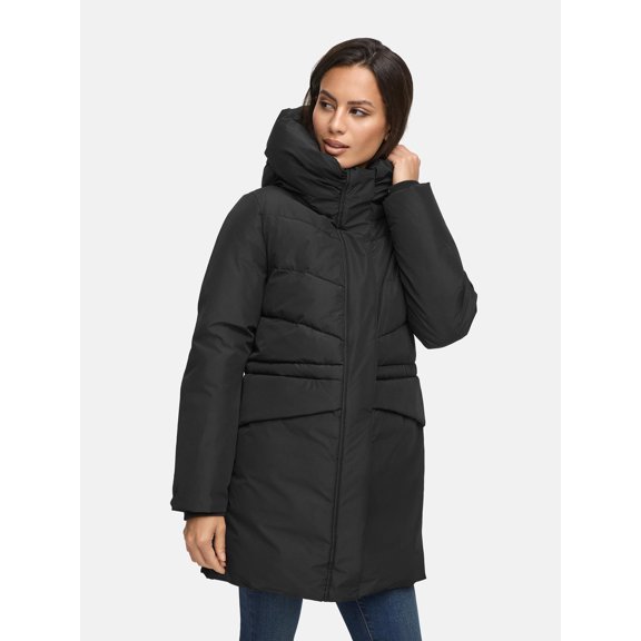 Marikoo Women's Warm Winter Coat - Teddy Fleece Lining - Water-Repellent - Mid-length - Delilah 16