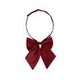 thumbnail image 1 of INSPIRE CHIC Nœud Papillon Uniforme Pré-Noué Uni Ajustable pour Femme Rouge Vin, 1 of 5