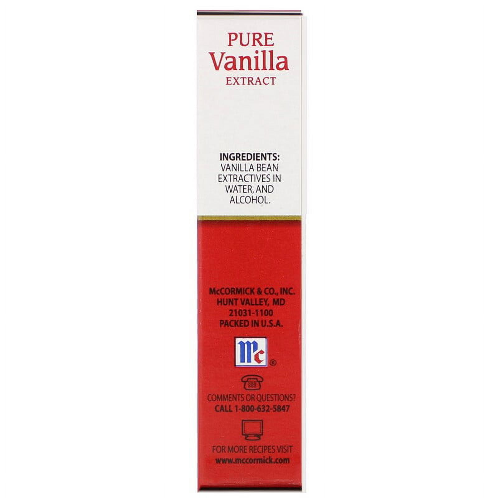 McCormick Pure Vanilla Extract 1 fl oz (Pack of 4)