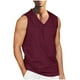thumbnail image 1 of Hombres Casual Moda Sólido Cuello en V Deportes sin Mangas, 1 of 4