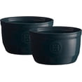 thumbnail image 1 of Emile Henry Made in France 8.5oz Ramekin (Set of 2), 4" by 2"5', Midnight, 1 of 5
