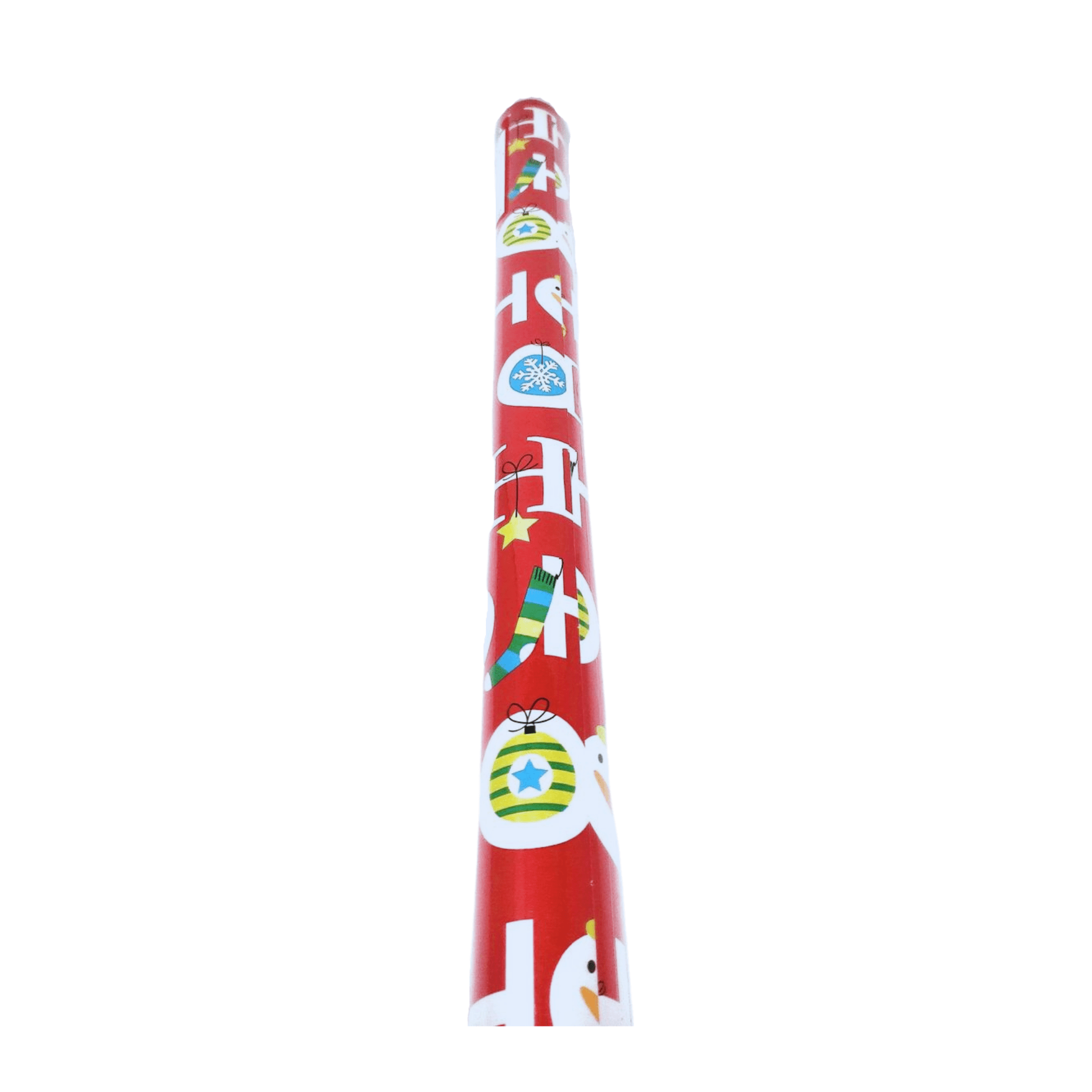 HoHoHo Christmas Wrapping Paper Jumbo Rolls, Red and White Themed Xmas