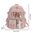 thumbnail image 4 of Mochila escolar japonesa, mochila kawaii de gran capacidad, accesorios de oso lindo, mochila para la escuela, mochila kawaii de calidad superior, 4 of 9