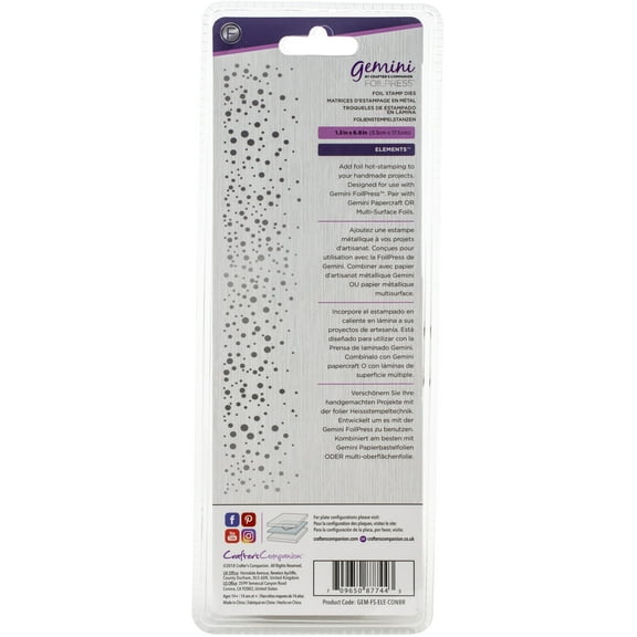 Gemini Foilpress Stamp Die Elements-Confetti Border