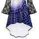 thumbnail image 3 of Vestido midi gótico retro oscuro de cuello redondo de Halloween para mujer Pompotops  hdfakjf8251, 3 of 3