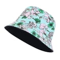 thumbnail image 2 of Summer Sales Under $5 Blue Sun Hats for Men GIJNRIUIUA Unisex Print Double Side Wear Reversible Bucket Hat Trendy Cotton Twill Canvas Sun Fishing Hat Fashion Cap Cowboy Hat, 2 of 7