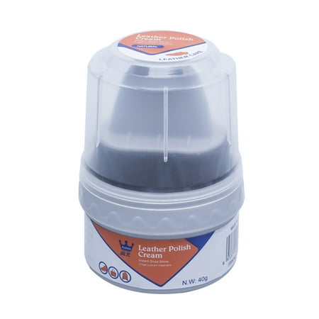 

Leather Shoe Boot Polish Cream with Brush Shoe Wax Repair Shoes Shine leather polish cream shoe wax leather shoes convenient Repair Shoes shine shoe nourish shoe protection White