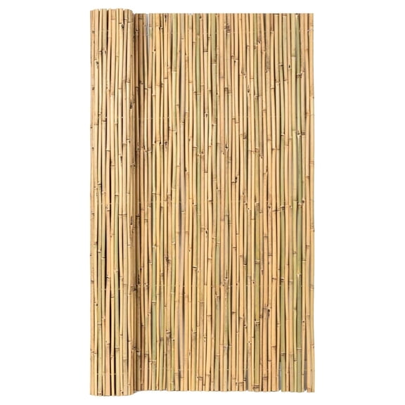 Natural Rolled Bamboo Fence, Eco-Friendly Bamboo Fencing, 0.7 in D x 6 feet High x 8 feet Long, bambou Screen for Garden, Privacy