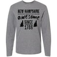 thumbnail image 3 of Inktastic New Hampshire Awesome Since 1788 Long Sleeve T-Shirt, 3 of 5