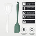 thumbnail image 3 of Juego de mini utensilios de cocina de 2 piezas: utensilios de cocina de silicona con espátulas, 3 of 5