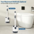 thumbnail image 5 of ZIVACATE Toilet Brush and Holder - Durable Bristles Toilet Bowl Scrubber for Bathroom Cleaning, Brush Bathroom Accessories with Refillable Handle,Drip-Proof, Easy to Assemble, 5 of 11