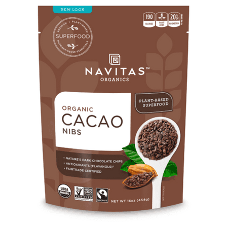 Navitas Organics Organic Raw Choco Nibs 8 oz - Pack of 5