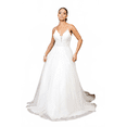 thumbnail image 5 of Women's Elizabeth K Ivory Embroidered Bridal Gown Gl1904 Size 2XL, 5 of 5