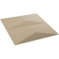 thumbnail image 6 of Ekena Millwork 11 7/8"W x 11 7/8"H Aberdeen EnduraWall Decorative 3D Wall Panel, UltraCover Satin Smokey Beige (Covers 0.98 Sq. Ft.), 6 of 6