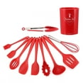 thumbnail image 1 of Cooking Utensils Set,11PCS Silicone Kitchenware Nonstick Silicone Spoon Spatula Silicone Kitchen Utensil Luxury Finish, 1 of 8