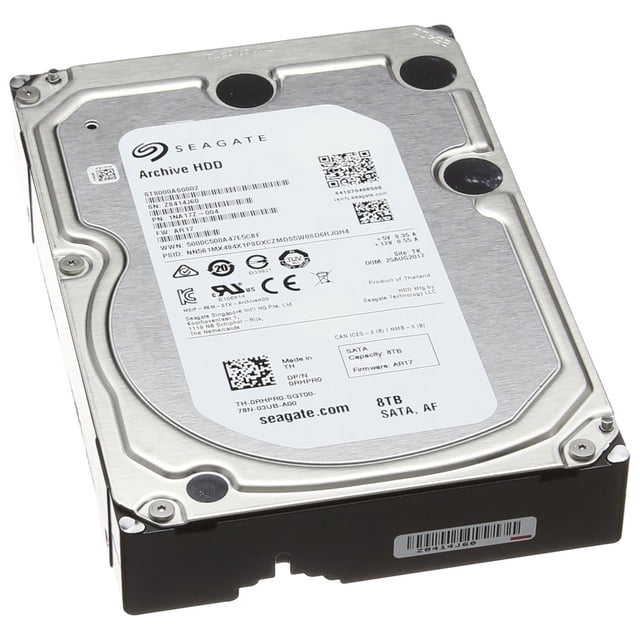Disco Duro Seagate Archive 8TB SATA 6GBps Caché 128MB