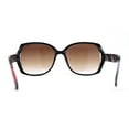 thumbnail image 2 of Kid Girls 90s Designer Style Diva Butterfly Shade Sunglasses Black Flower Brown, 2 of 4
