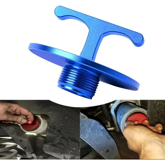Aluminum Alloy Oil Filter Plug tool, for Dodge Ram 2500, 3500, 4500, 5500. 5.7L 5.9L 6.4L 6.7L Cummins Turbo Diesel MO285 05083285AA Oil Filter Cap Off Tool-car accessories Blue