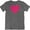 Dark Gray Heather, variant on Floral Heart or Love Valentine T-Shirt for Wife, GF, Women & Girls (Distressed) Black