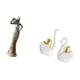 thumbnail image 5 of Figura de escritorio,Figuritas africanas,artesanías,artículos de escritorio coleccionables,Estatua de dama tribal,pieza de arte para decoración del hogar,estatua de cisne,Estatuas y figuras, 5 of 8