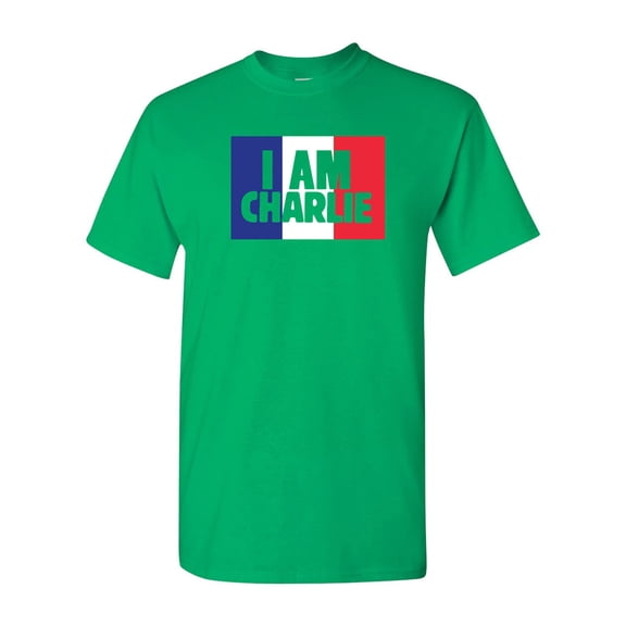 I Am Charlie Support France Flag DT Adult T-Shirt Tee