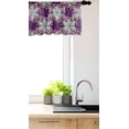 thumbnail image 3 of Ambesonne Moroccan Window Valance, Vintage Floral Petals, 54" X 18", Earth Yellow Purple, 3 of 3