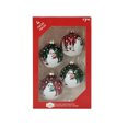 thumbnail image 4 of Holiday Time Dia 65mm 4Ct Snowman Glass Ornament, 4 of 5