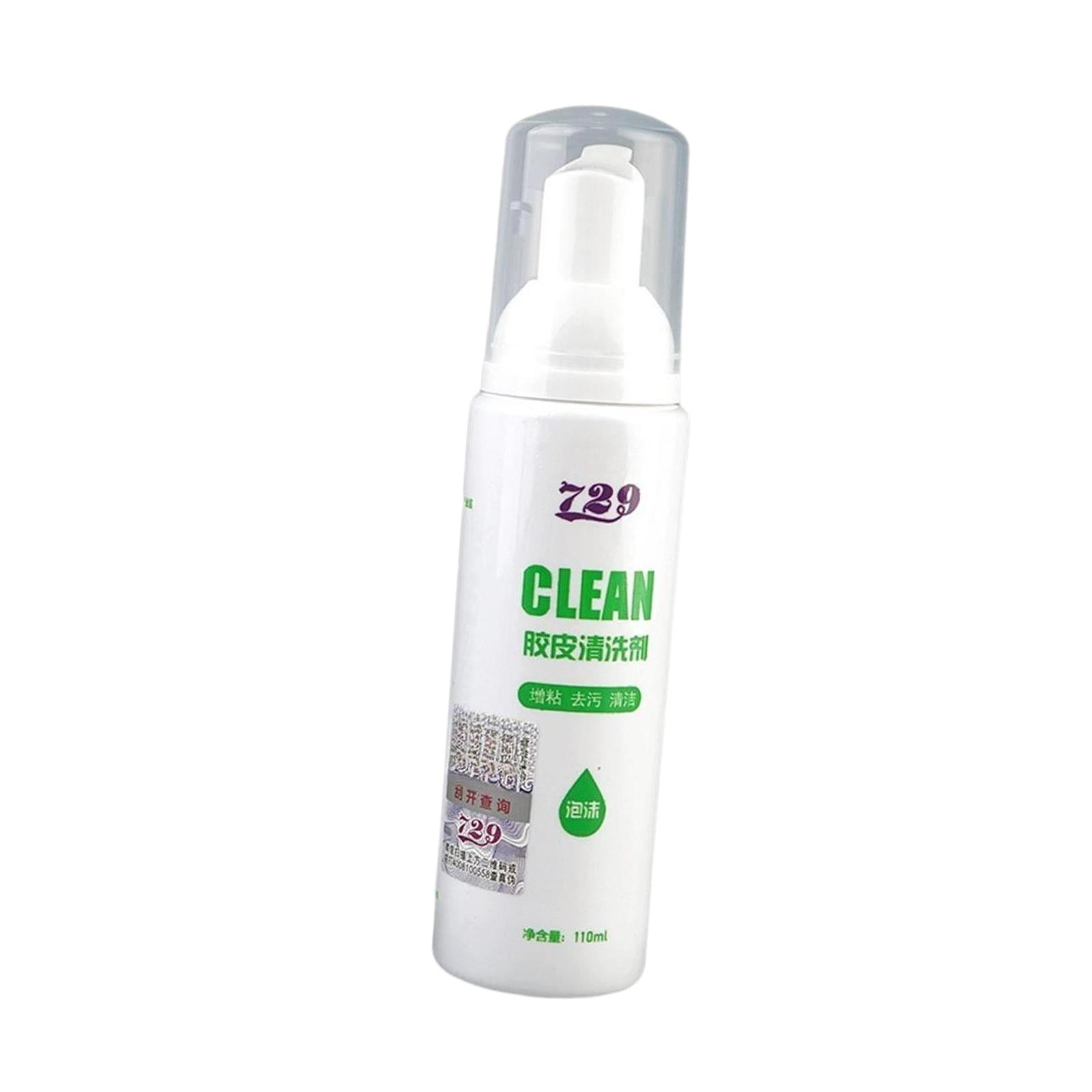Table Tennis Paddle Rubber Cleaner Foam Type Racket Maintenance Bottle 110ml Suitable for Sports Players