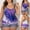 Purple, variant on Itsame Swimsuits for Womens Sets, Printed 1 Piece Swimsuits Purple