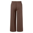 thumbnail image 5 of Tween Girls Trendy Clothes Dressy Teen Girls Cotton Linen Wide Leg Pants Summer Palazzo Pants Petite Drawstring Casual Lightweight Flowy Long Trousers, 5 of 6