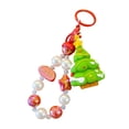 thumbnail image 3 of Llavero navideño con adorno, regalo de Navidad, pulsera de cuentas creativa, llavero para niñas Árbol de Navidad, 3 of 9