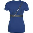 thumbnail image 2 of Halloween Ninja Assassin Costume Juniors Soft T Shirt Royal MD, 2 of 2