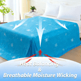 thumbnail image 5 of 1pc Cooling Blanket Suitable for Hot Sleepers & Night Sweats, Cooling Summer Quilt Air Conditioner Blanket, 5 of 6