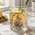 thumbnail image 5 of SLYNSHome Stemless Glass Cup with Religious Gold Art Print, Durable Clear Glass Tumbler for Communion Baptism and Spiritual Home Decor, 5 of 6